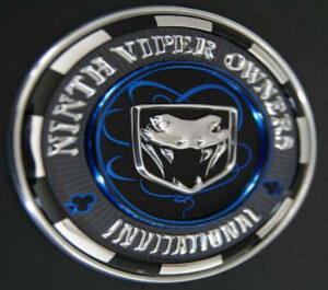 Ninth Viper Owners Invitational 3D poker chip emblem