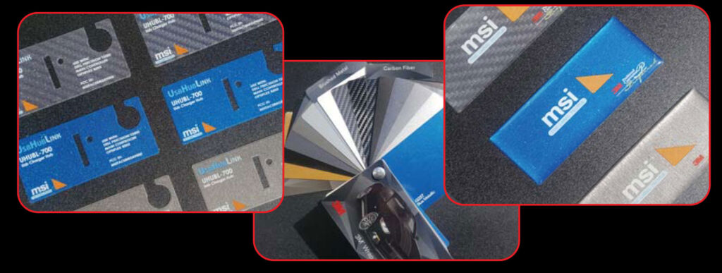 Marking Systems 3M metallic and carbon fiber materials