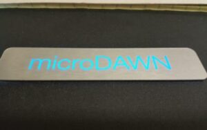 The backlit nameplate named Micro DAWN by Marketing system Inc at Garland, TX
