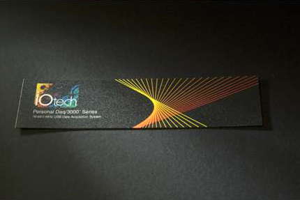 Digitally printed nameplate from Marking Systems.