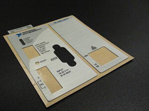 Example metallic overlay from overlay label printing at Marking Systems.