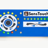 Front view of a SensTouch membrane panel from Marking Systems