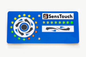 Front view of a SensTouch membrane panel from Marking Systems